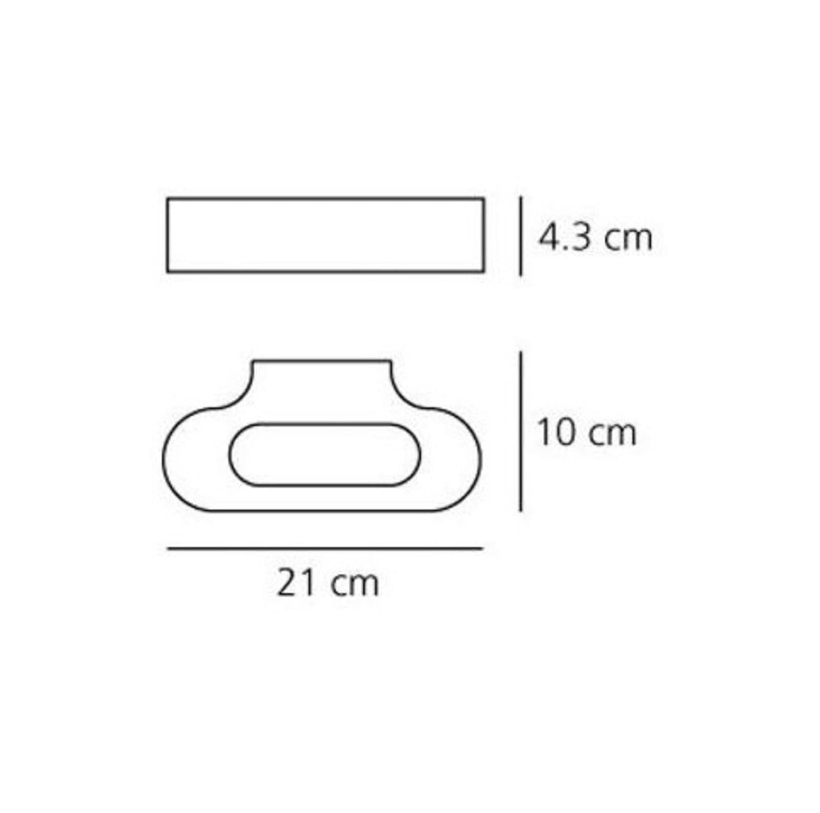 Talo LED 21 væglampe i poleret krom Artemide - Entré - Aluminium