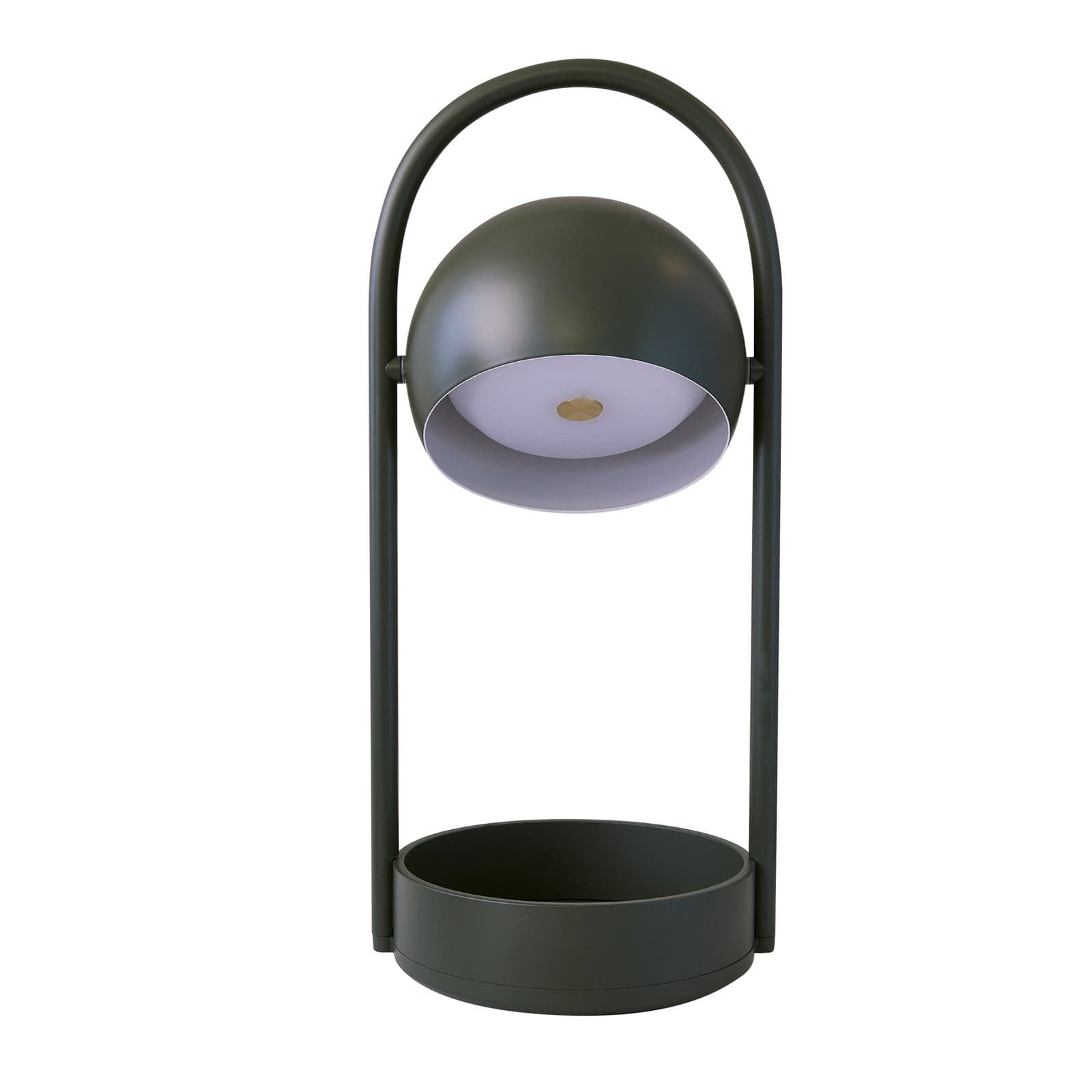 Ball bærbar LED-bordlampe med batteri, olivengrøn - FRANDSEN Ball Portable - Stue - Metal - Med én lyskilde