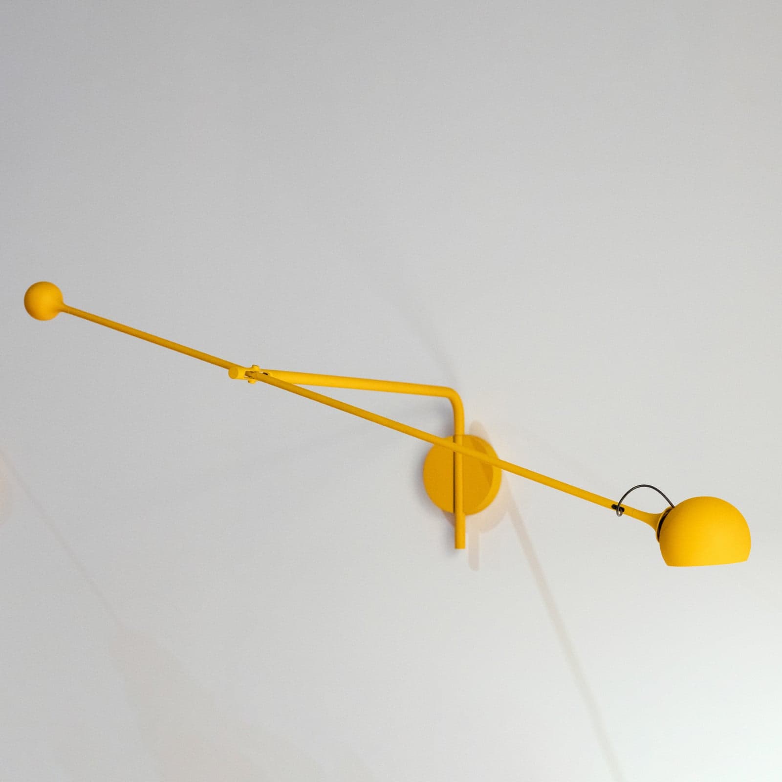 IXA Væglampe L Yellow Artemide - Stue - Design - Metal - Med skærm