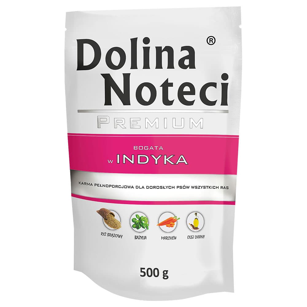 Dolina Noteci Premium i poser, 10 x 500 g - Rig på kalkun