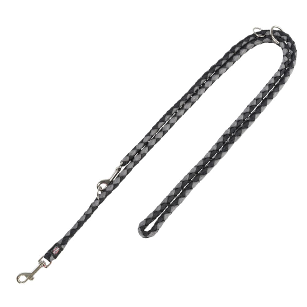 Trixie Cavo Hundesnor, sort/gr - Str. L - XL: 200 cm lang, 18 mm