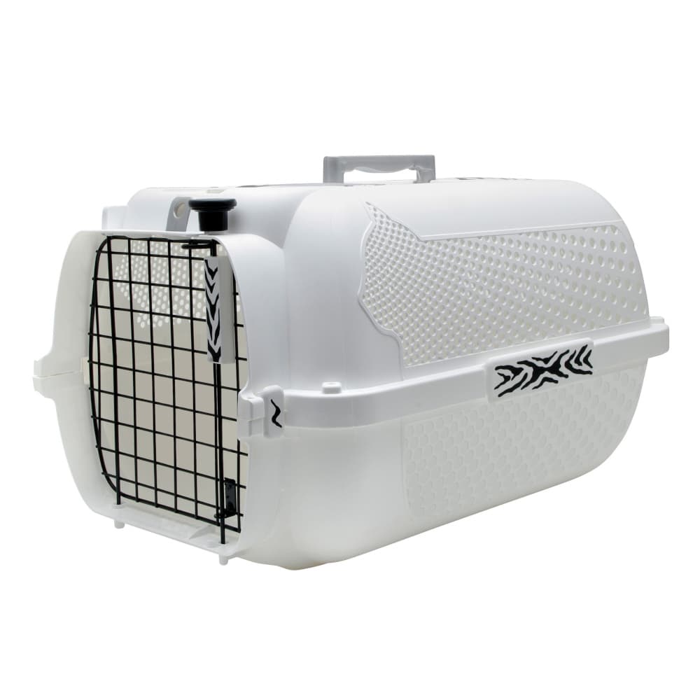 Catit transportkasse White Tiger Voyageur - hvid - L 48 x B 32 x H 28 cm