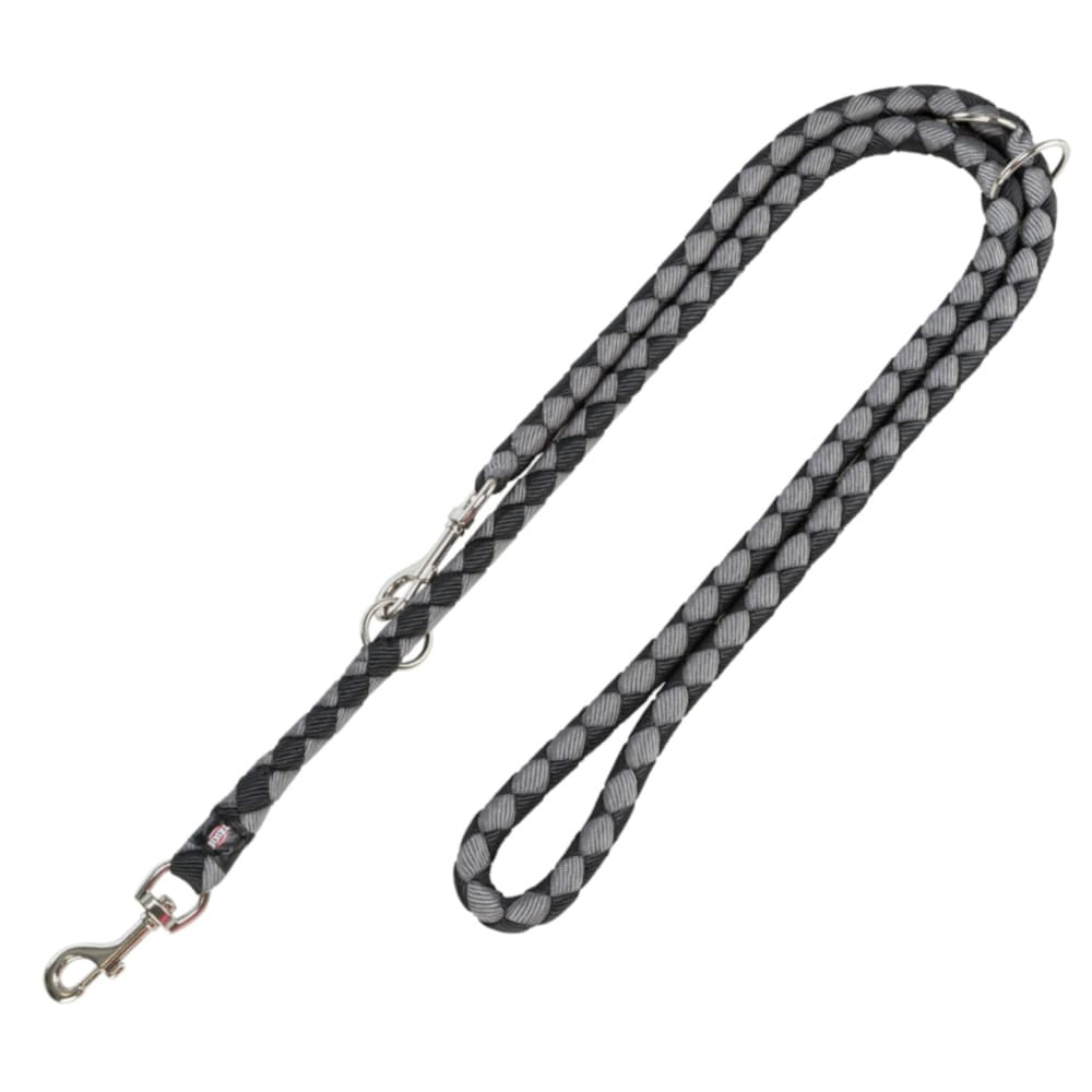 Trixie Cavo Hundesnor, sort/gr - Str. S - M: 200 cm lang, 12 mm