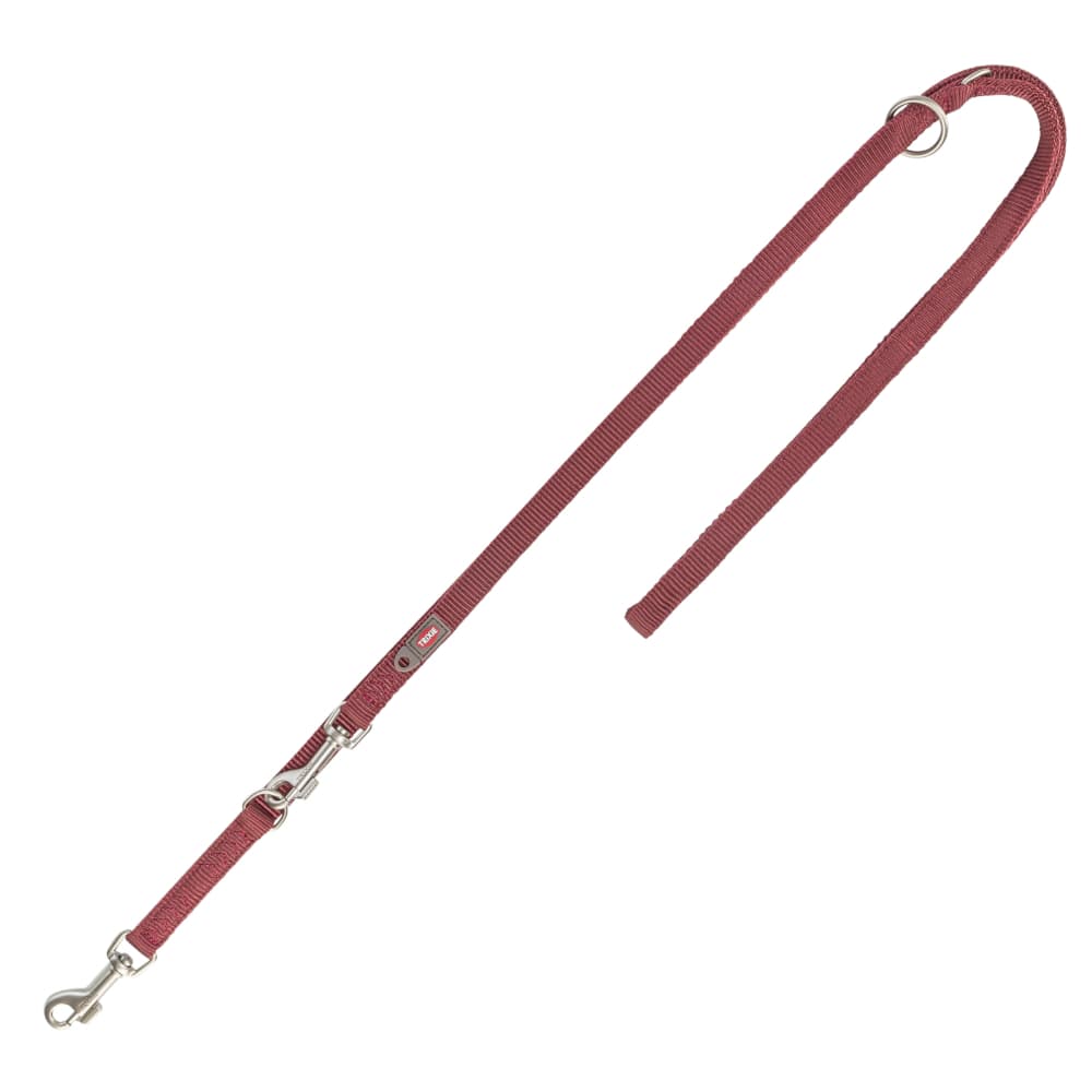 Trixie Premium dobbeltlags forlnger til hundesnor, sangria - Str. XS - S: 200 cm lang, 15 mm breit