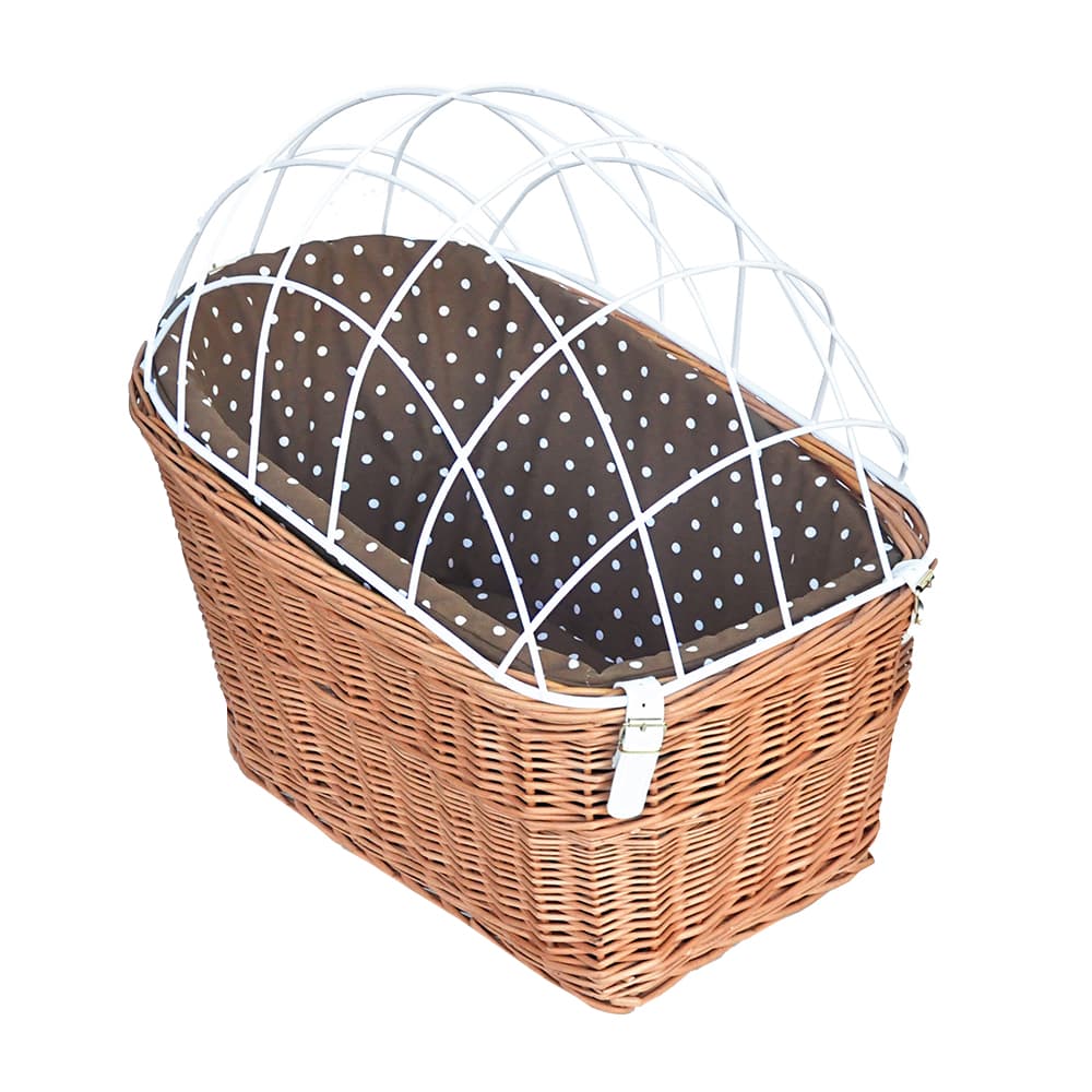 Aumüller hundecykelkurv til bagagebærer med beskyttelsesgitter - L 56 x B 36 x H 50 cm