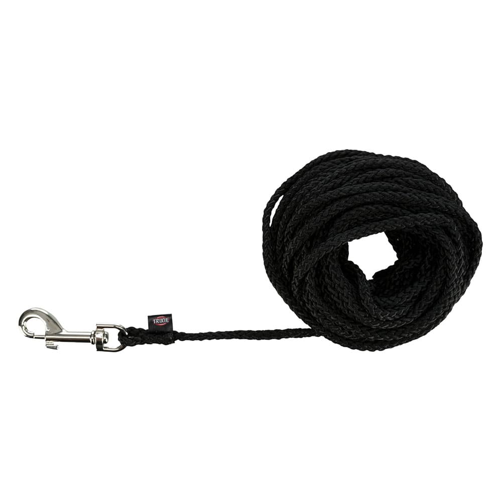 Trixie Sporline rund, sort - Str. S: 5 m lang, 5 mm