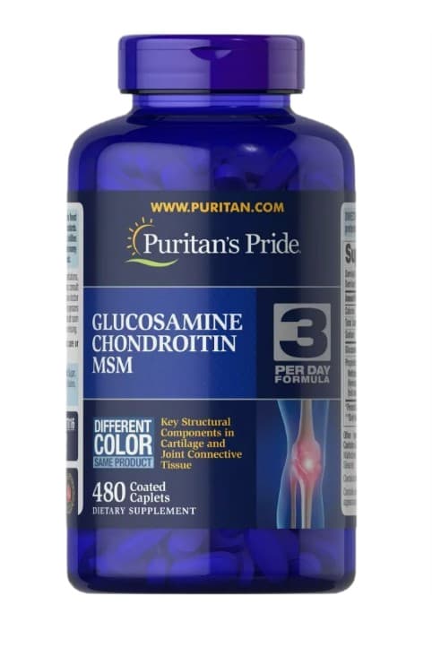 Puritan's Pride - Glucosamine Chondroitin MSM - 480 coated caplets
