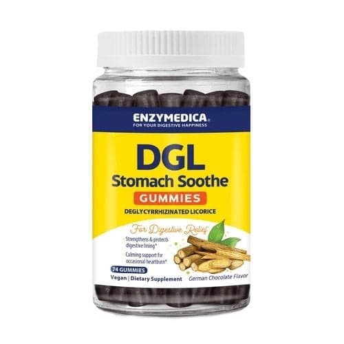 Enzymedica - DGL Maveberoligende Vingummi, Tysk Chokolade - 74 stk