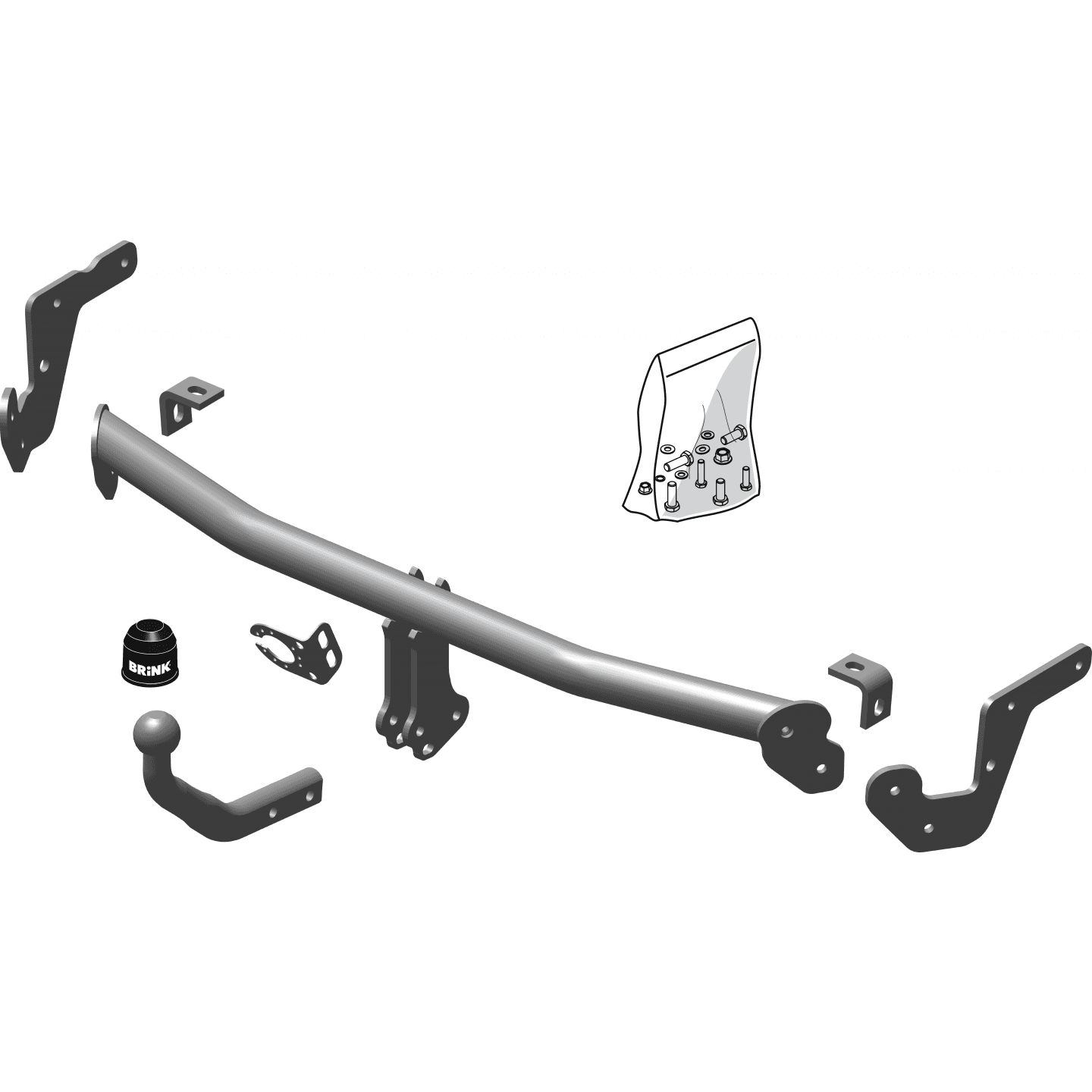 Slæbestang BRINK 556000 Peugeot 208, Citroen C3