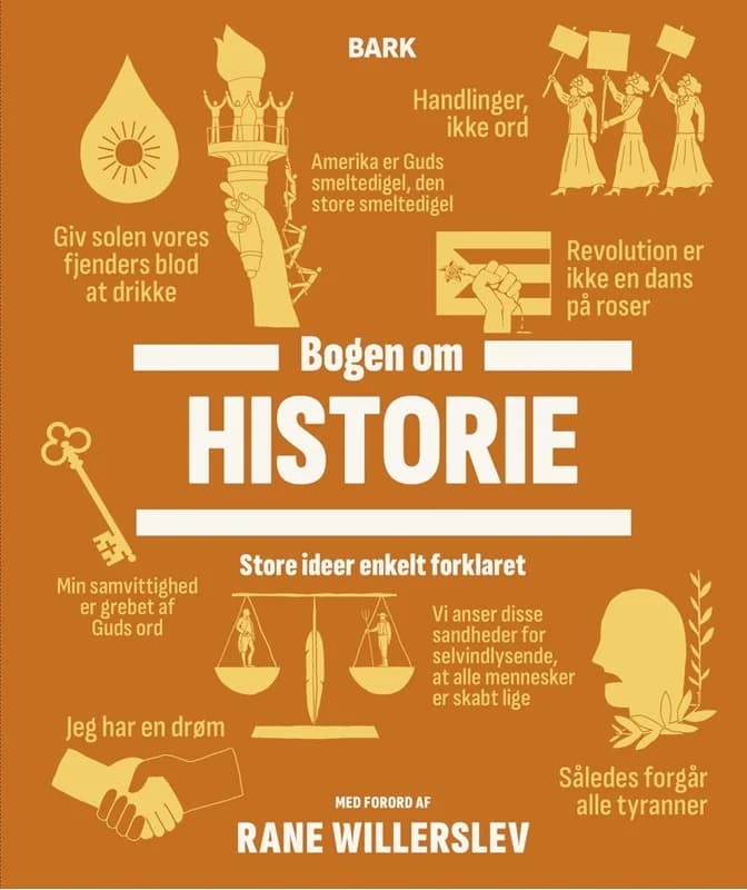 Bogen om Historie - Store ideer enkelt forklaret - Forlaget Bark - Hardback Bog - Forlaget Bark - 2023 - Dansk - Booktok.dk