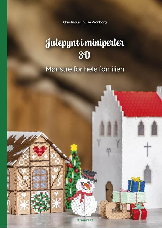 Julepynt i miniperler 3D - Mønstre for hele familien - Christina - Hardback Bog - Dreamlitt - 2025 - Dansk - Booktok.dk
