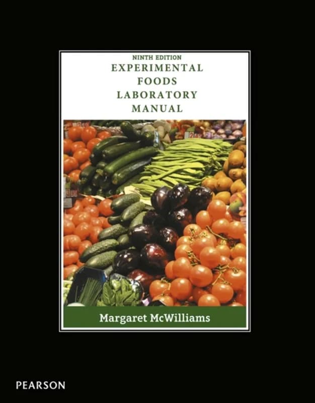 Experimental Foods - Laboratory Manual - Margaret Mcwilliams - Paperback Bog - Pearson Education (US) - 2016 - Engelsk - Booktok.dk