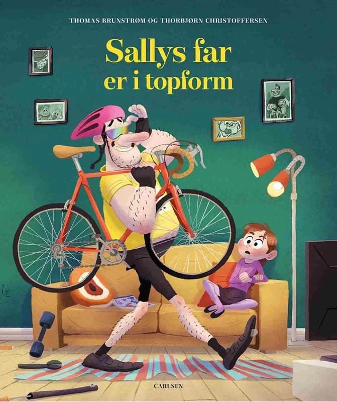 Sallys far er i topform - Thomas Brunstrøm - Indbundet Bog - CARLSEN - 2025 - Dansk - Booktok.dk
