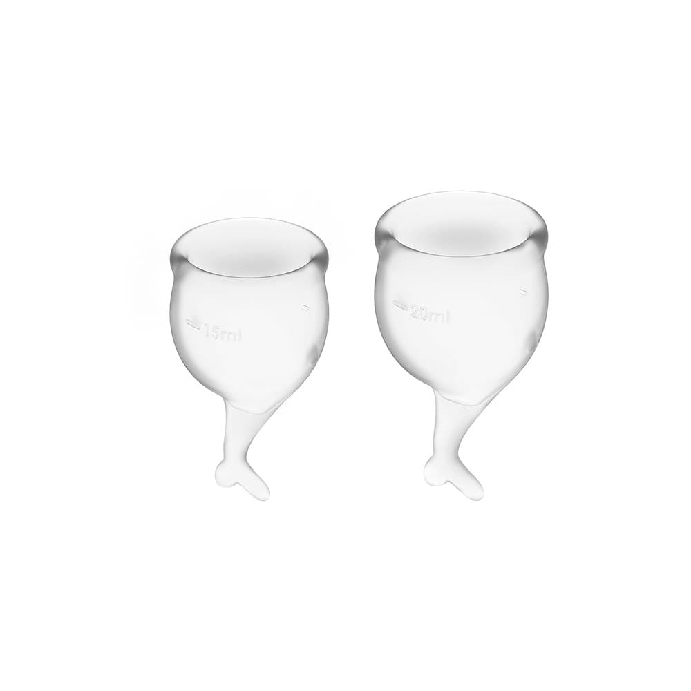 Satisfyer Feel Secure Menstruationskop 2 pak Blå