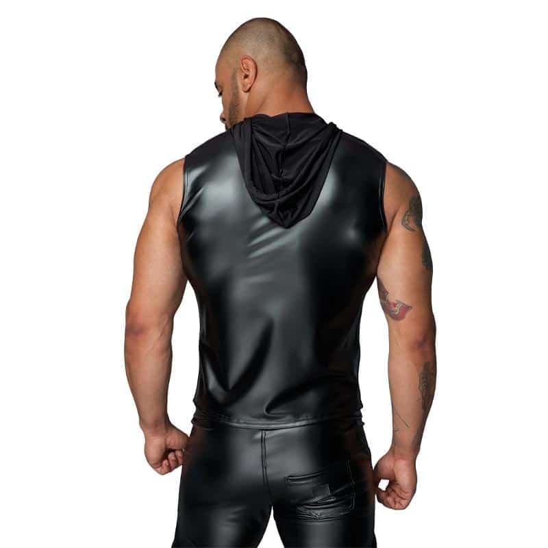 Noir Handmade Aiden Wetlook Hættetrøje Sort M