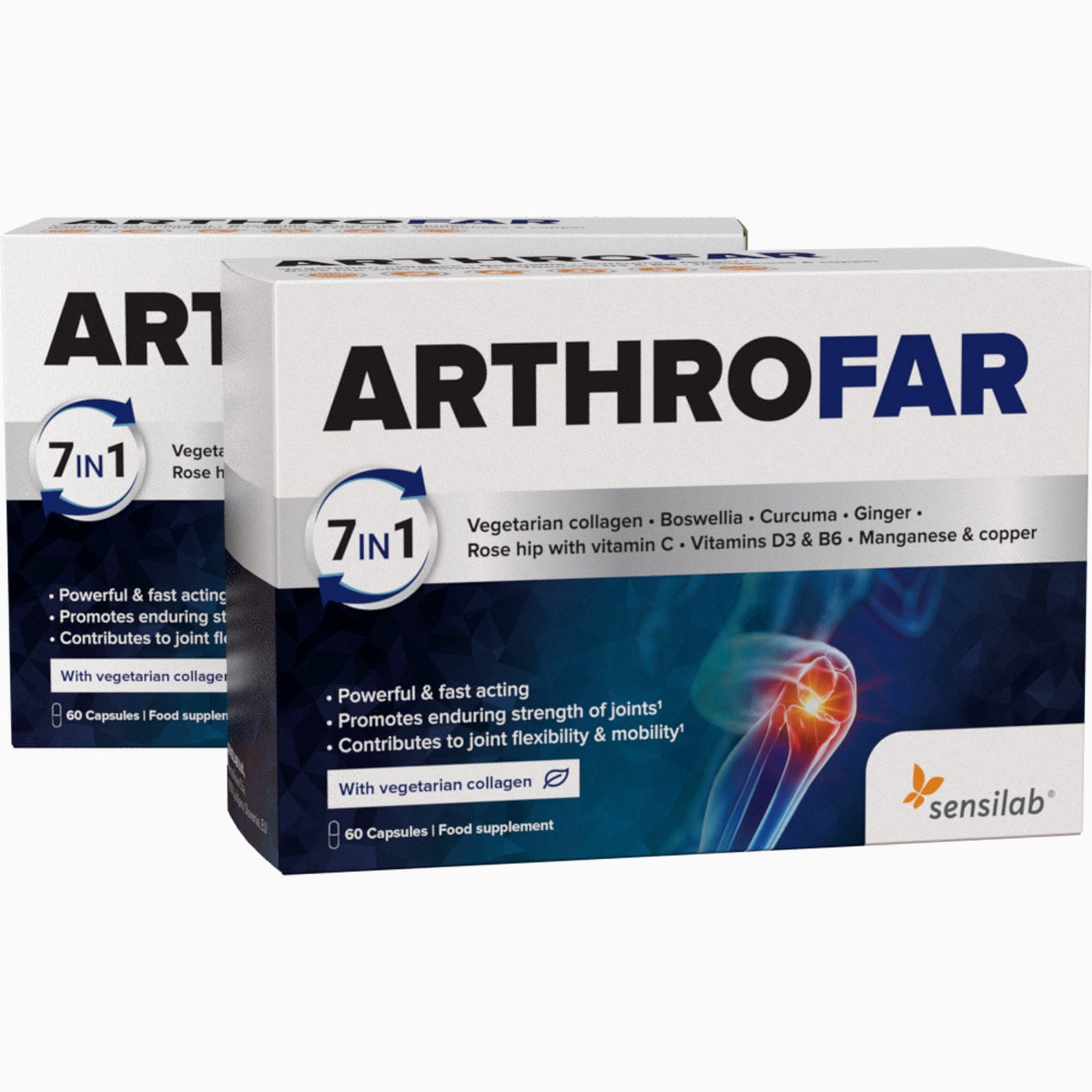 ArthroFar 1+1 GRATIS - med kollagen og glukosamin (Ovomet®)