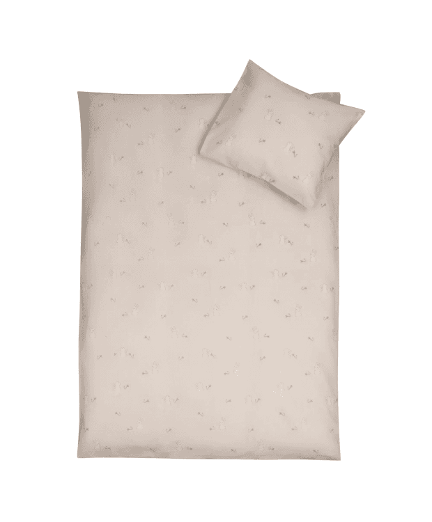 Nordstrand Home junior-sengesæt 100x140 cm i beige med kaniner