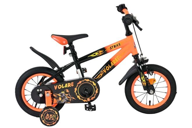 Volare Strike 12″ Børnecykel – Sort/Orange