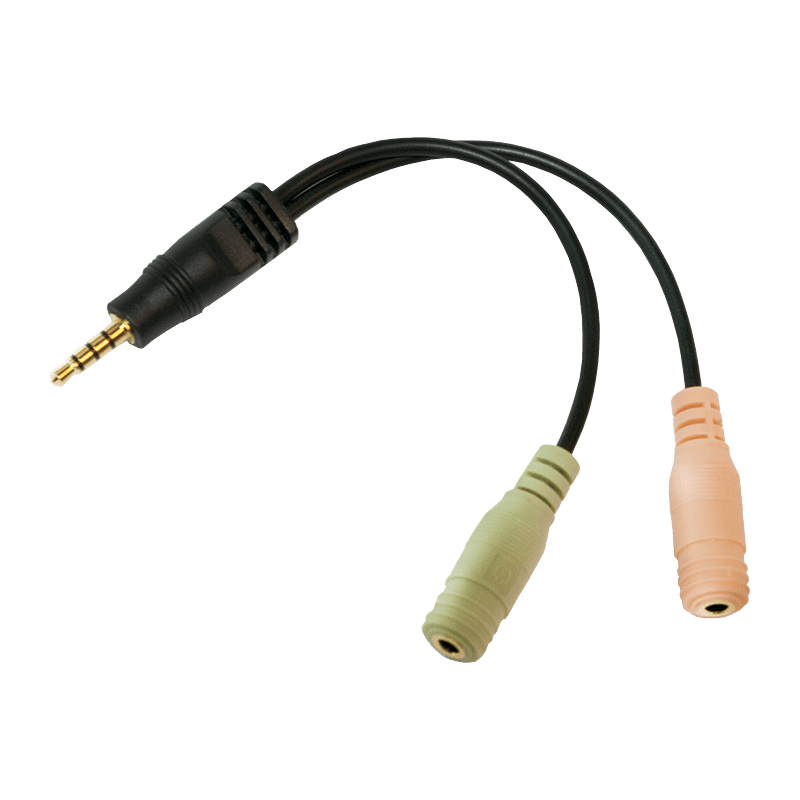 LogiLink Mini Jack splitter - 1 Han - 2 Hun