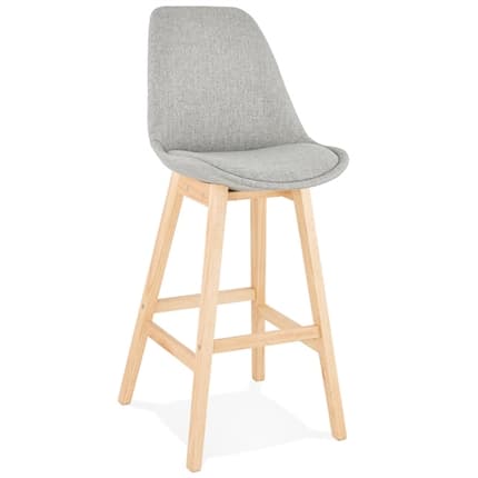 Barstol med gråt stof - QOOP