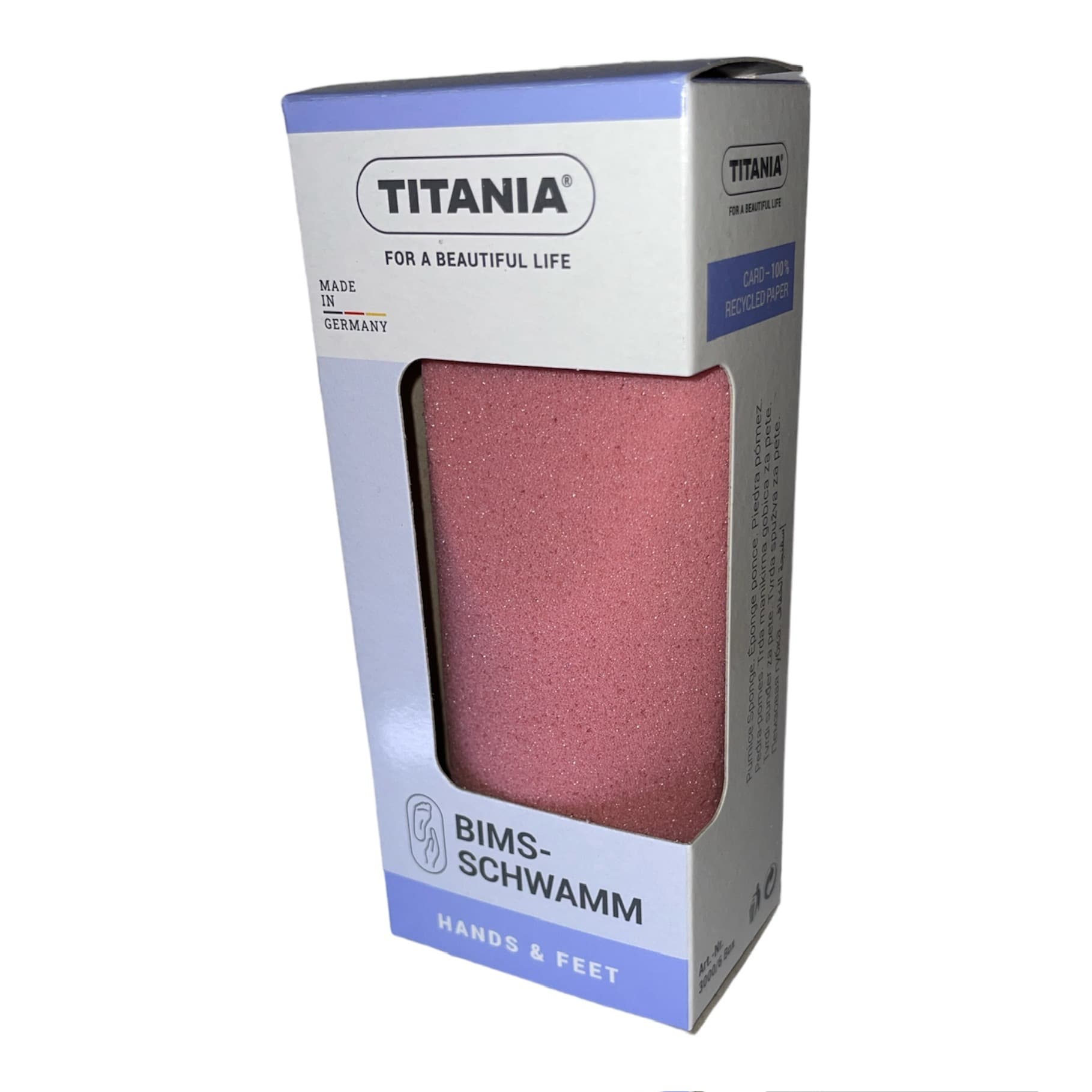 Titania hårdhudssvamp mod hård hud Pink