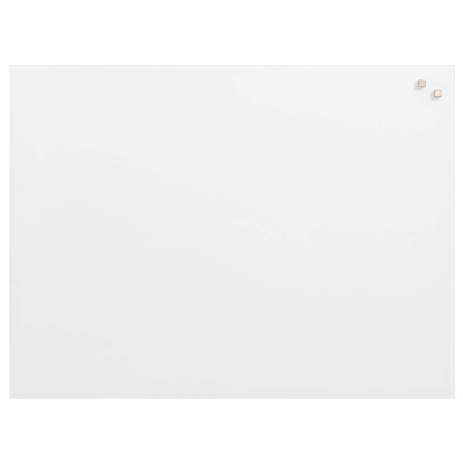 60 x 45 cm. PURE White Magnetisk Glastavle