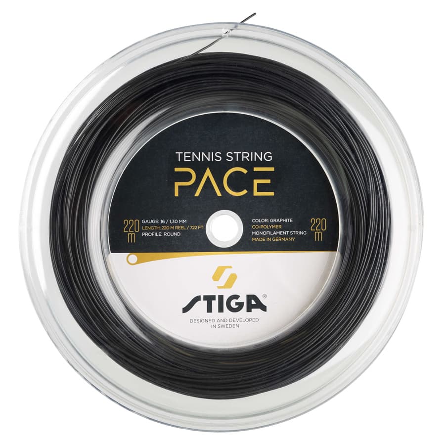 STIGA Tennis String Pace 220 M Reel Graphite - 1.30mm