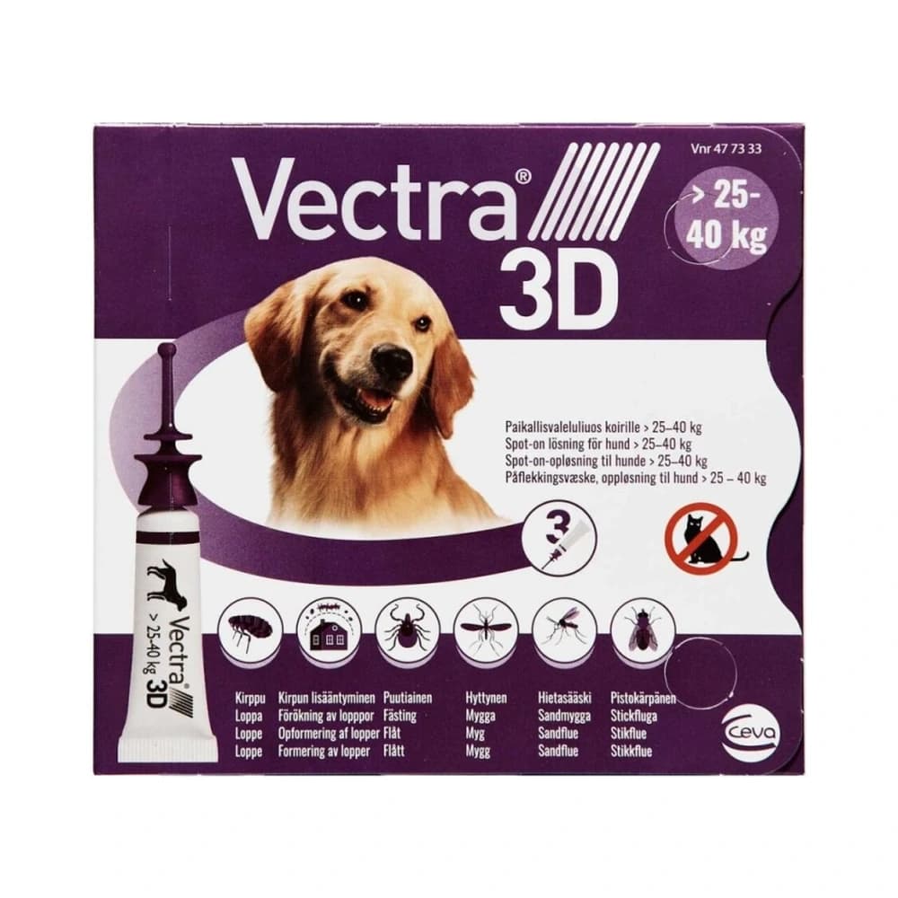 Vectra 3D Spot-On til hund 25-40 kg 14,1 ml