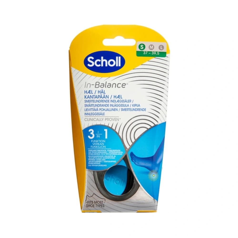 Scholl In-balance Sål Hæl Str. S - 2 stk