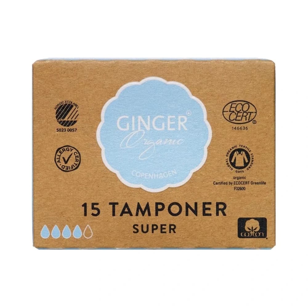 GingerOrganic Tampon Super 15 stk