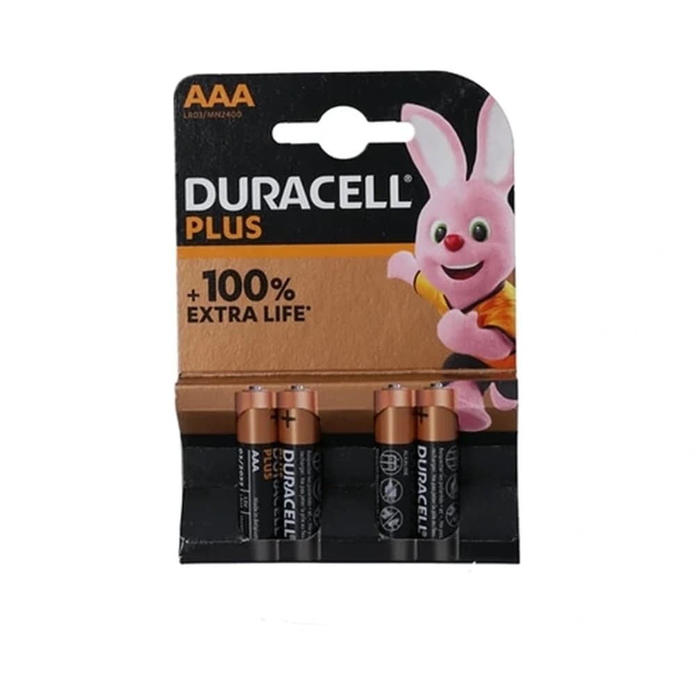 Duracell Plus AAA Alkaline 4 stk