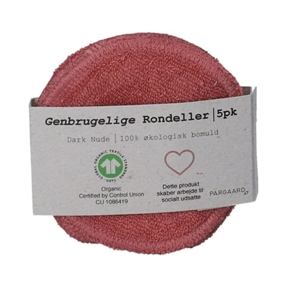 Pargaard Genbrugelige rondeller dark nude 5 stk