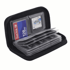 Hukommelseskort-etui med 18 SD & 4 CF pladser – Kompakt opbevaring (1 stk.)
