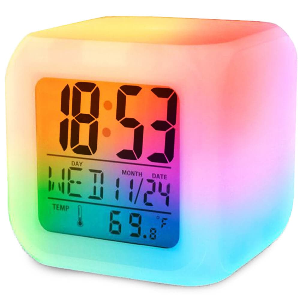Vækkeur RGB LED Natlys Vækkeur