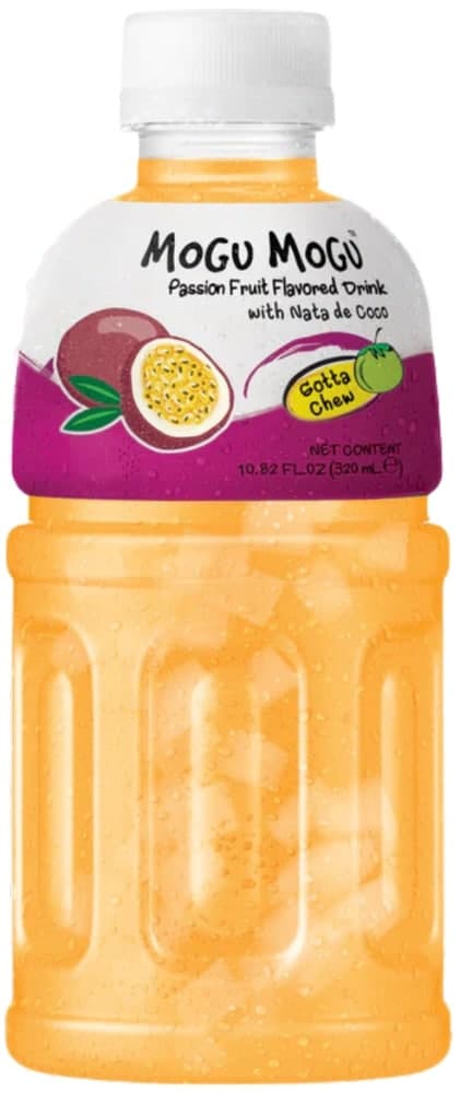 Madspildsvare: Mogu Mogu Passionsfrugt Drik m. Nata de Coco 320 ml