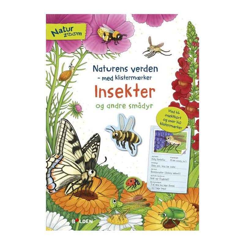 Insekter og andre smådyr - Aktivitetshæfte med klistermærker (5-8 år)