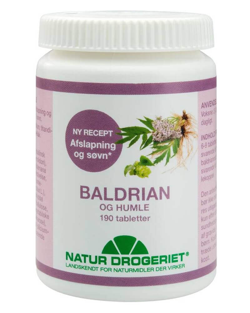 Natur Drogeriet Baldrian Og Humle 190 stk.