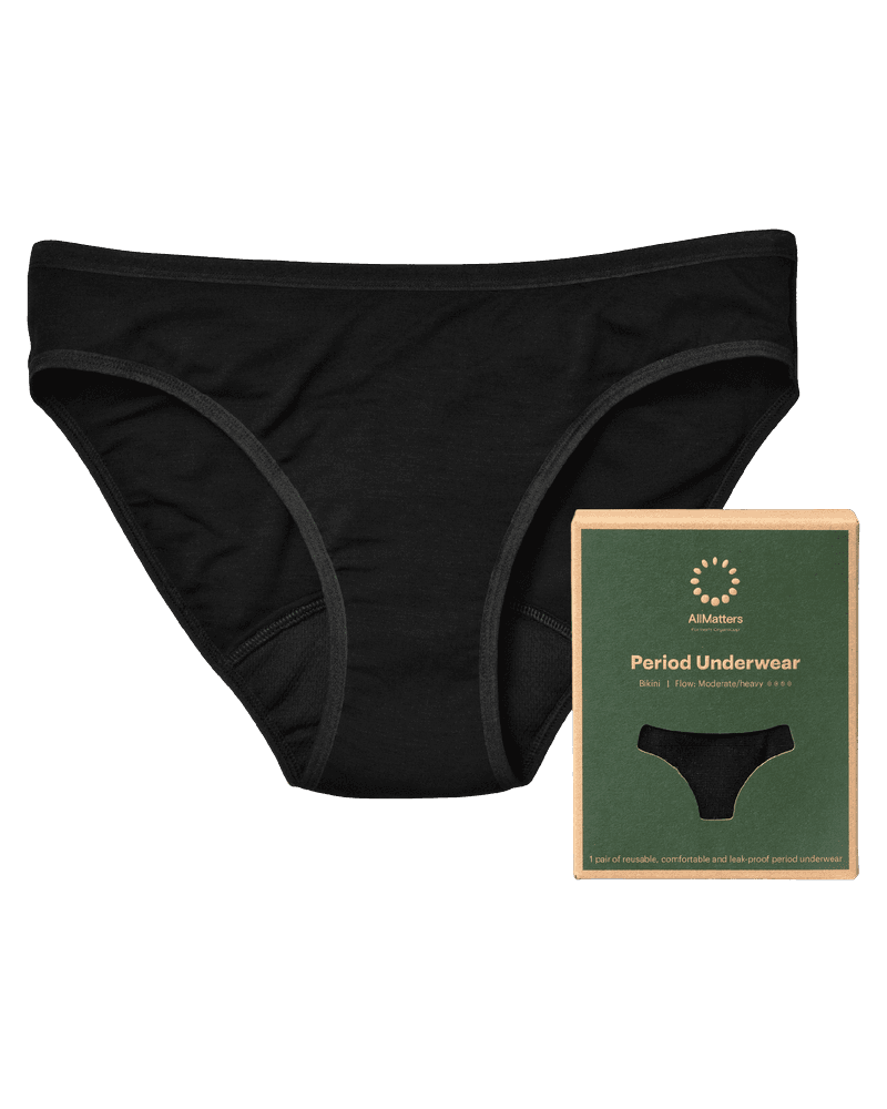 AllMatters Menstruationstrusser Bikini Style Moderate/Heavy Str. Small 1 stk.