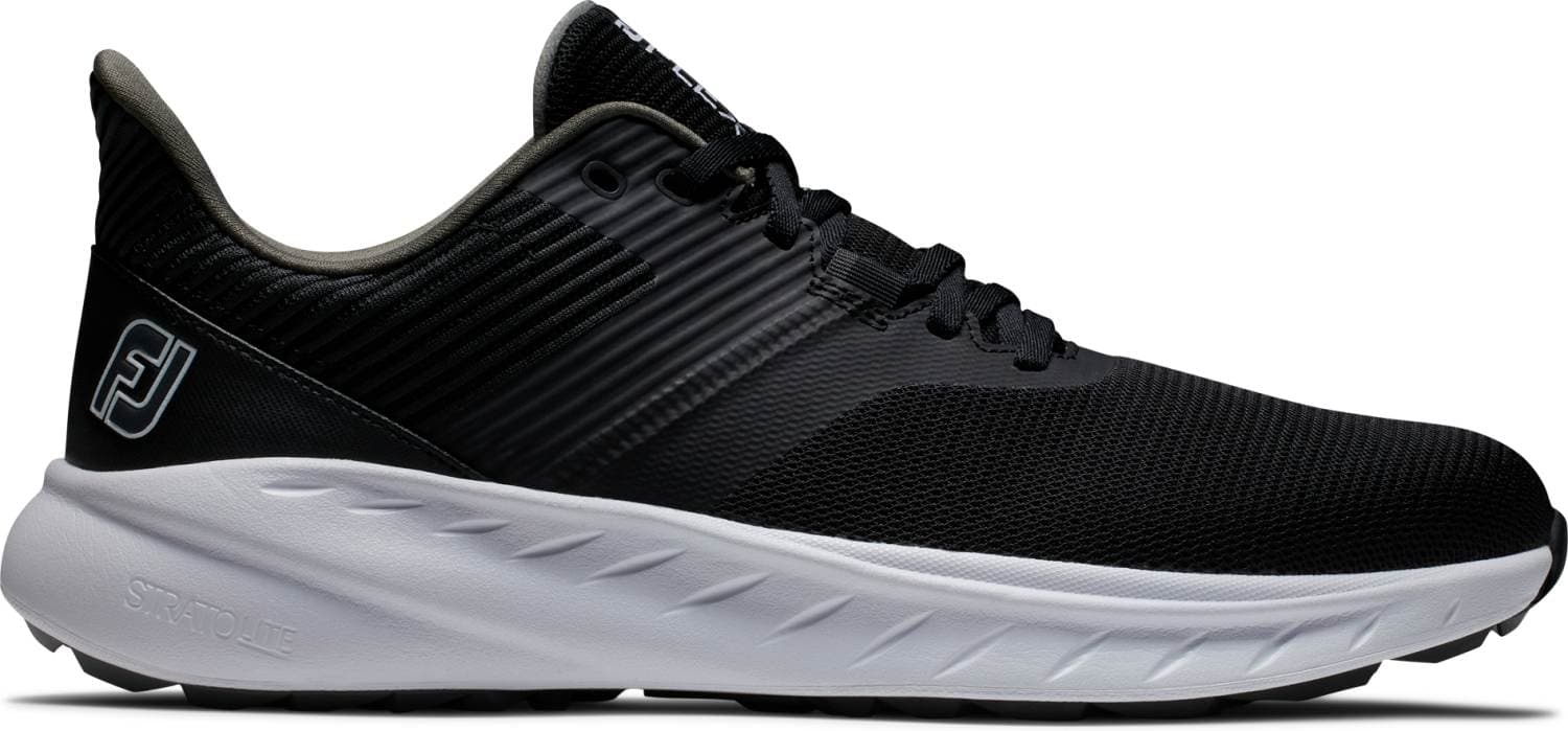 FootJoy Flex (2024) Herre Golfsko Uden Spikes - Black/Black/White - Str. 47 Normal