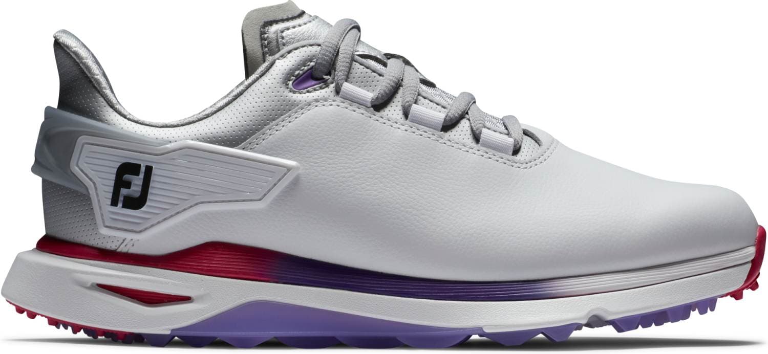 FootJoy Pro/SLX Vandtætte Dame Golfsko Uden Spikes - White/Silver/Multi - Str. 40 1/2 Normal