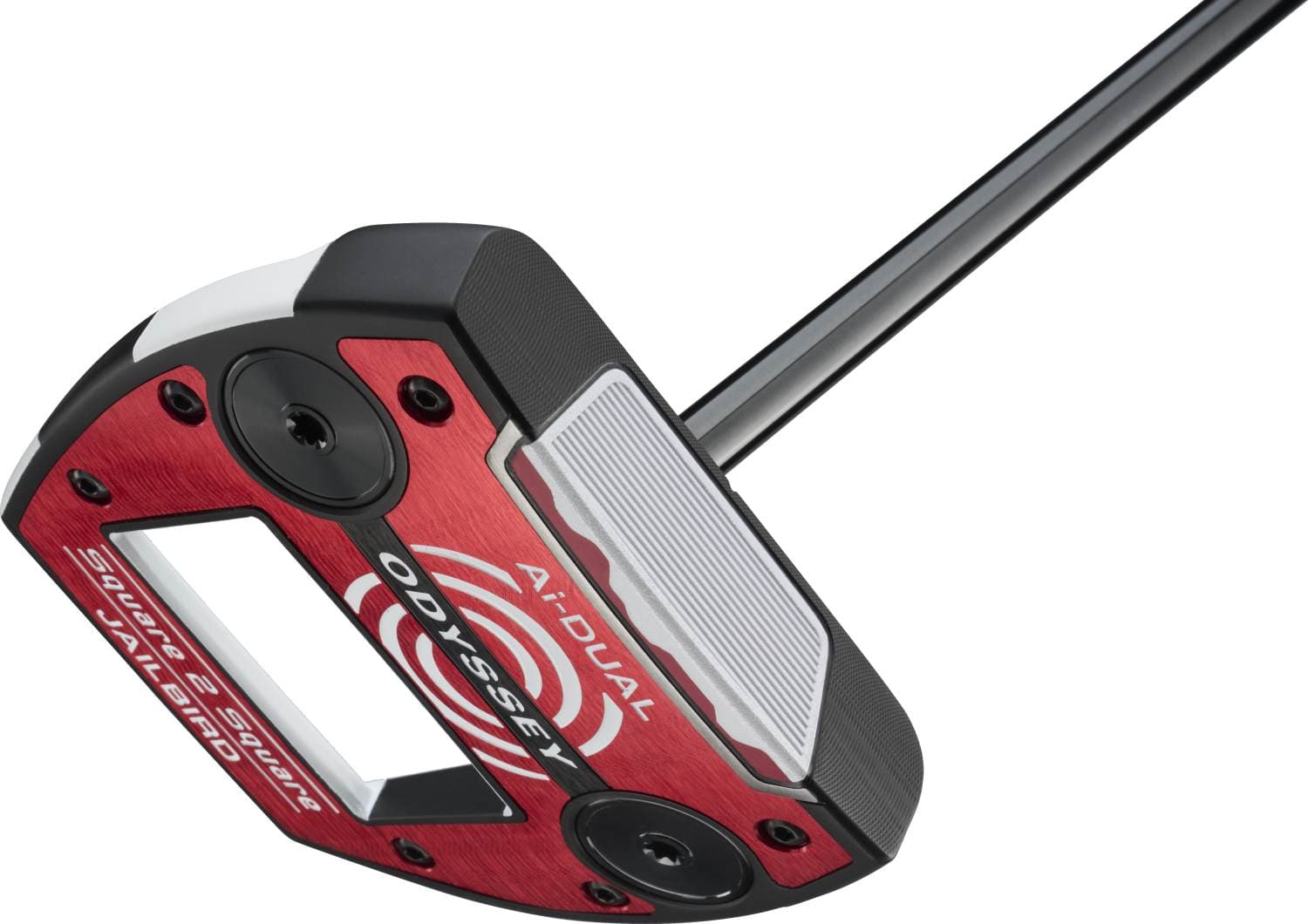 Odyssey Ai-Dual Square 2 Square Jailbird Straight Neck Putter - Black - Venstre - Str. 34" - Odyssey Ai-Dual S2S Reverse Taper 2.0 (2026) Oversize