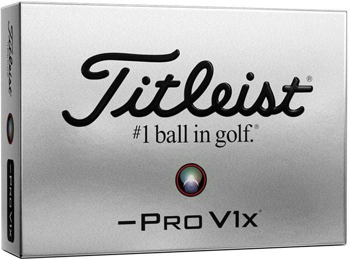 Titleist Pro V1x- Left Dash Logobolde - Hvid