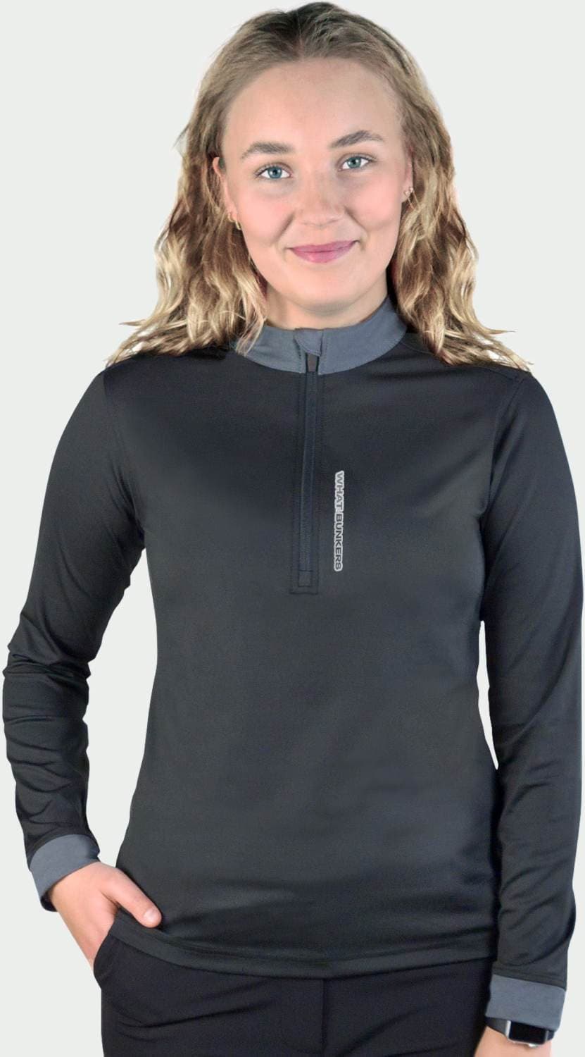 What Bunkers Helena Dame Pullover - Black/Grey - Str. M