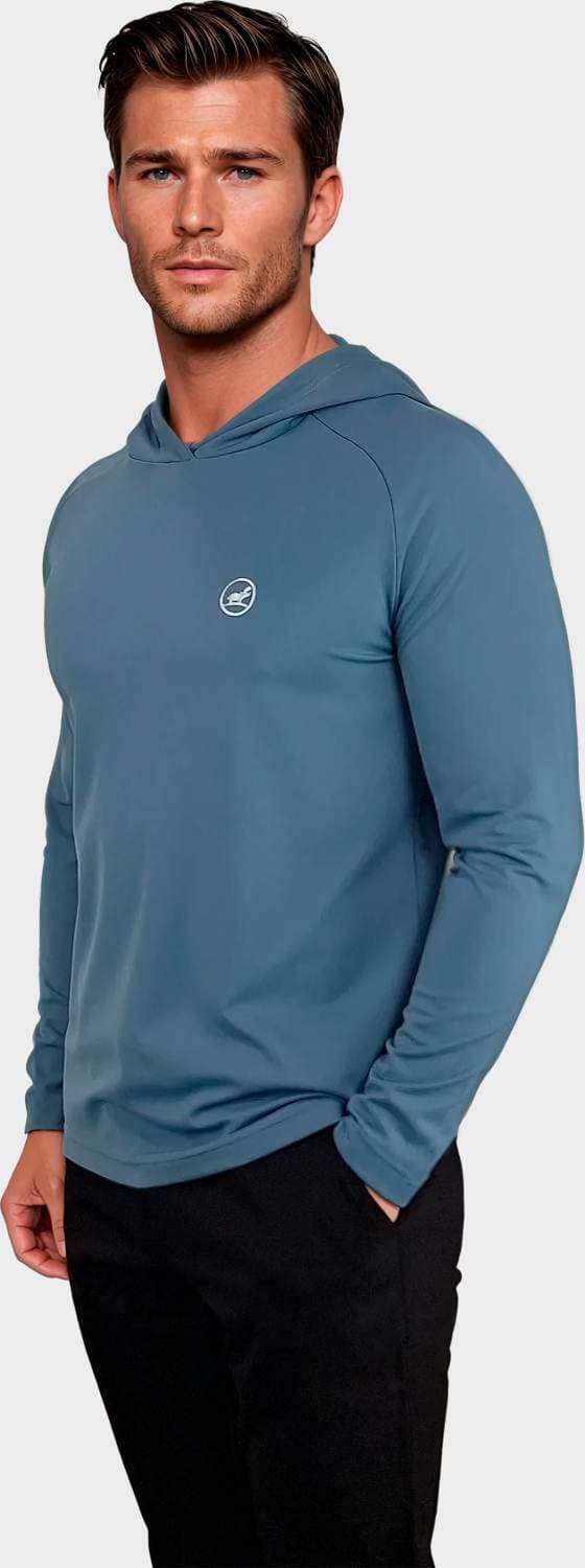 What Bunkers Milo Hoodie Herre Pullover - Blue - Str. XXL