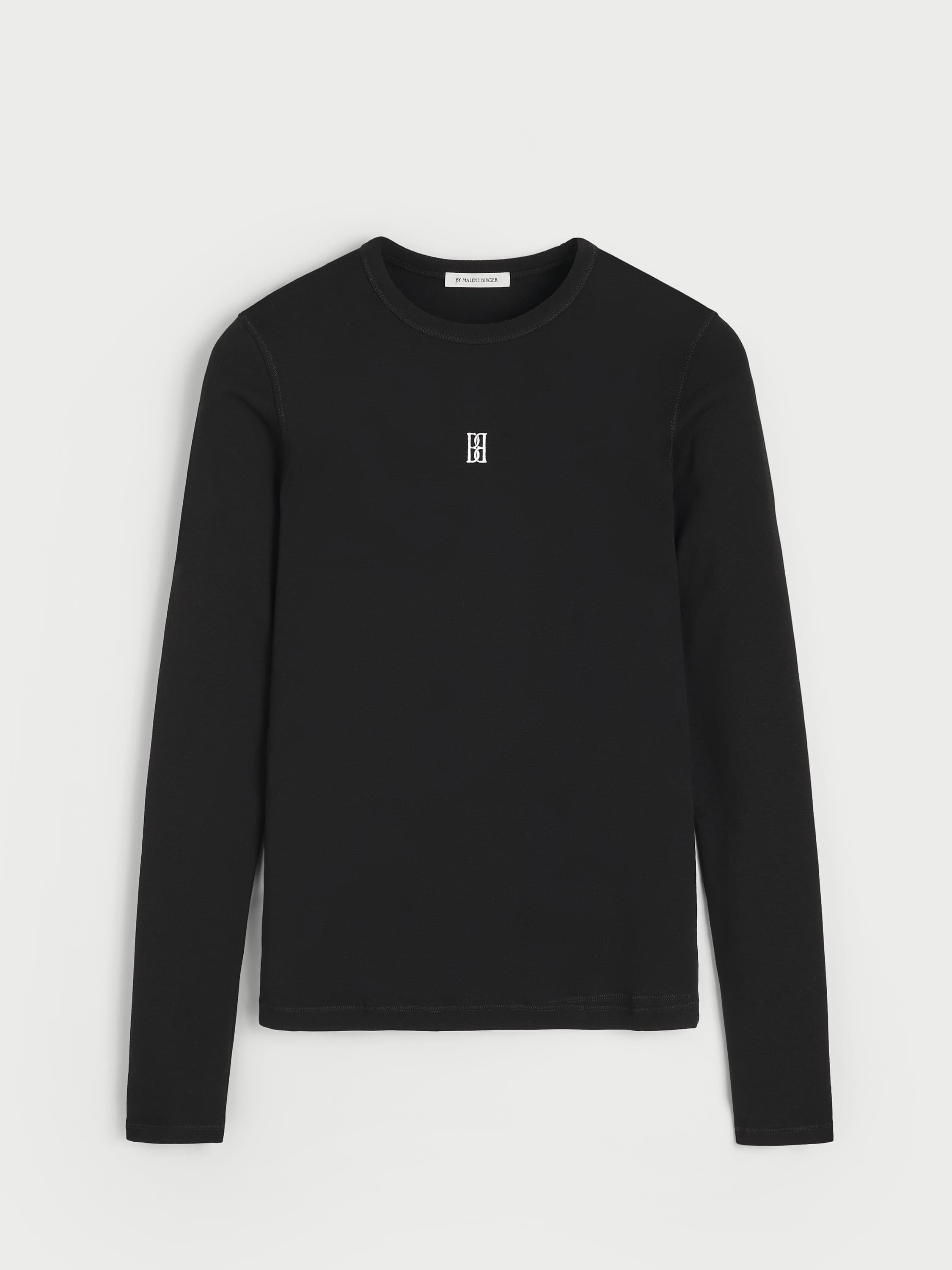 Brita økologisk bomulds-T-shirt med lange ærmer