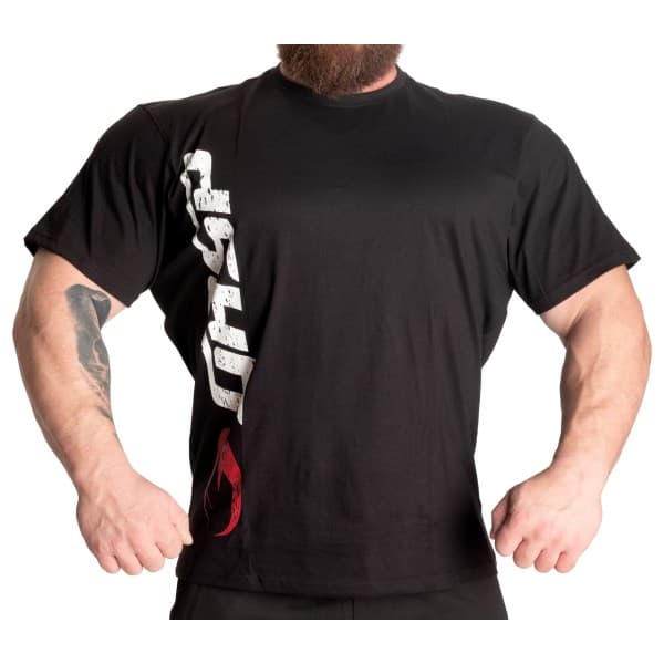 GASP Original Tee, L, Black/red