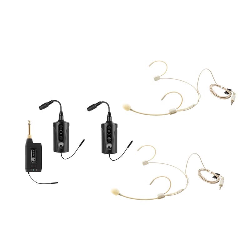 Trådløst mikrofonsæt med 2 headsets. Til Soundboks 3/4 mv.