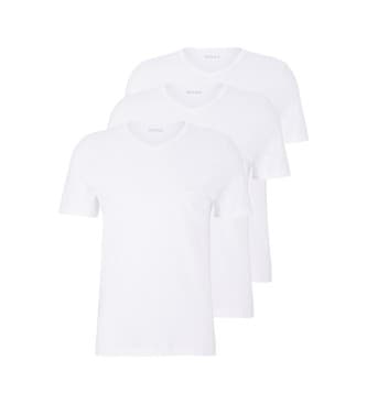 BOSStil mænd. 50475285 Pakke med 3 T-shirts 50475285 hvid (S), Bomuld