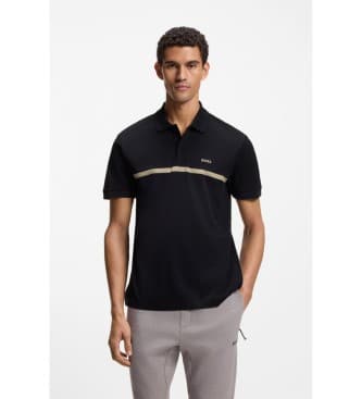 BOSStil mænd. 50553639 Paddy navy polo shirt (XL), Casual, Bomuld, Korte ærmer, Blå