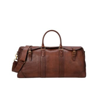 Polo Ralph Laurentil mænd. 405946034001 Heritage rejsetaske i brunt læder (OSFA), Casual